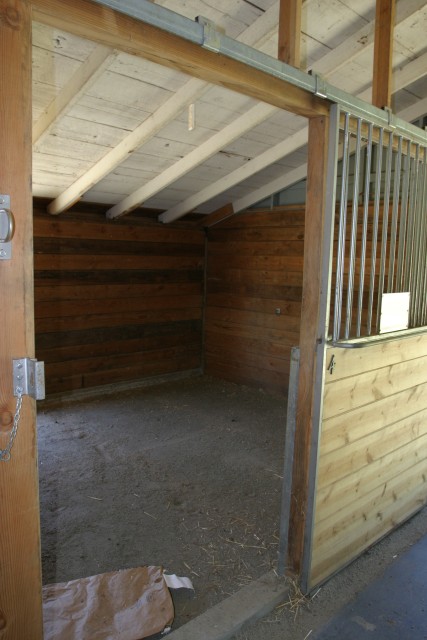 Empty horse stable