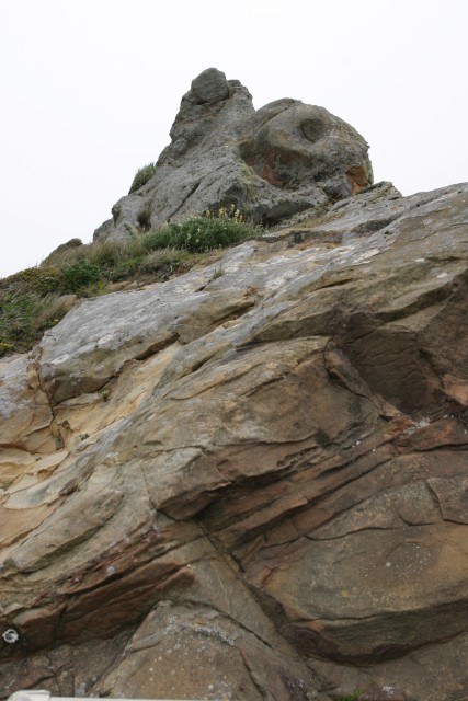 towering rock shape
