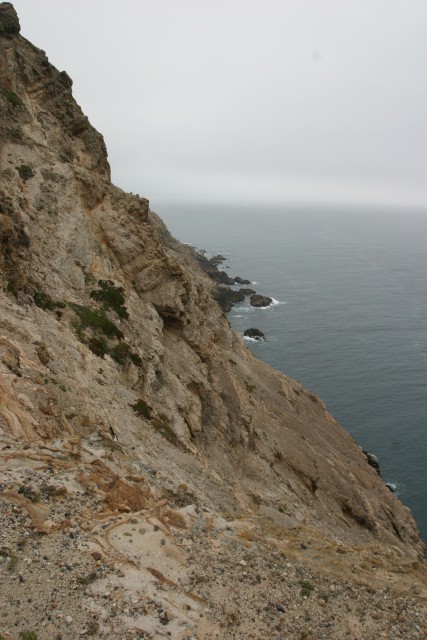 rocks westward from lighthouse platform
